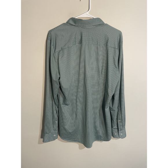 Mizzen + Main Tradition Evolved Trim Fit Green Check Mens L Preppy Casual - Picture 4 of 8